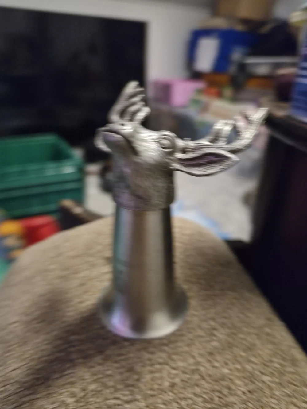 Jägermeister Pewter Stag Head Shot Glass